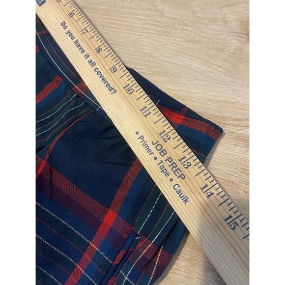 Vintage Pendleton 100% Virgin Wool Maxi Skirt Red Green Holiday Plaid Tartan 10 - Picture 4 of 6
